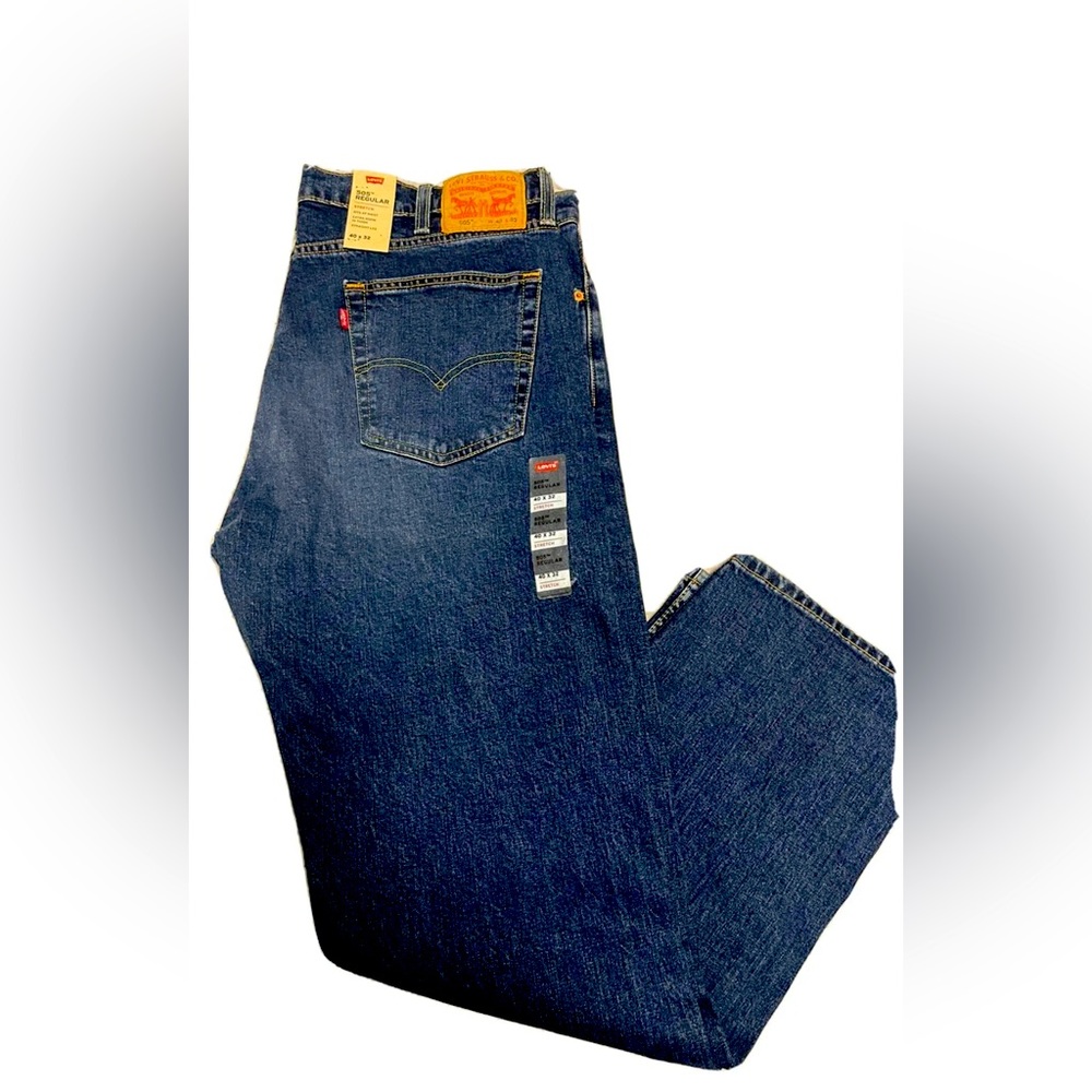 Levi's 505 Regular Fit Straight Leg Jean W\Stretch Men's Sizes NWT 40X32